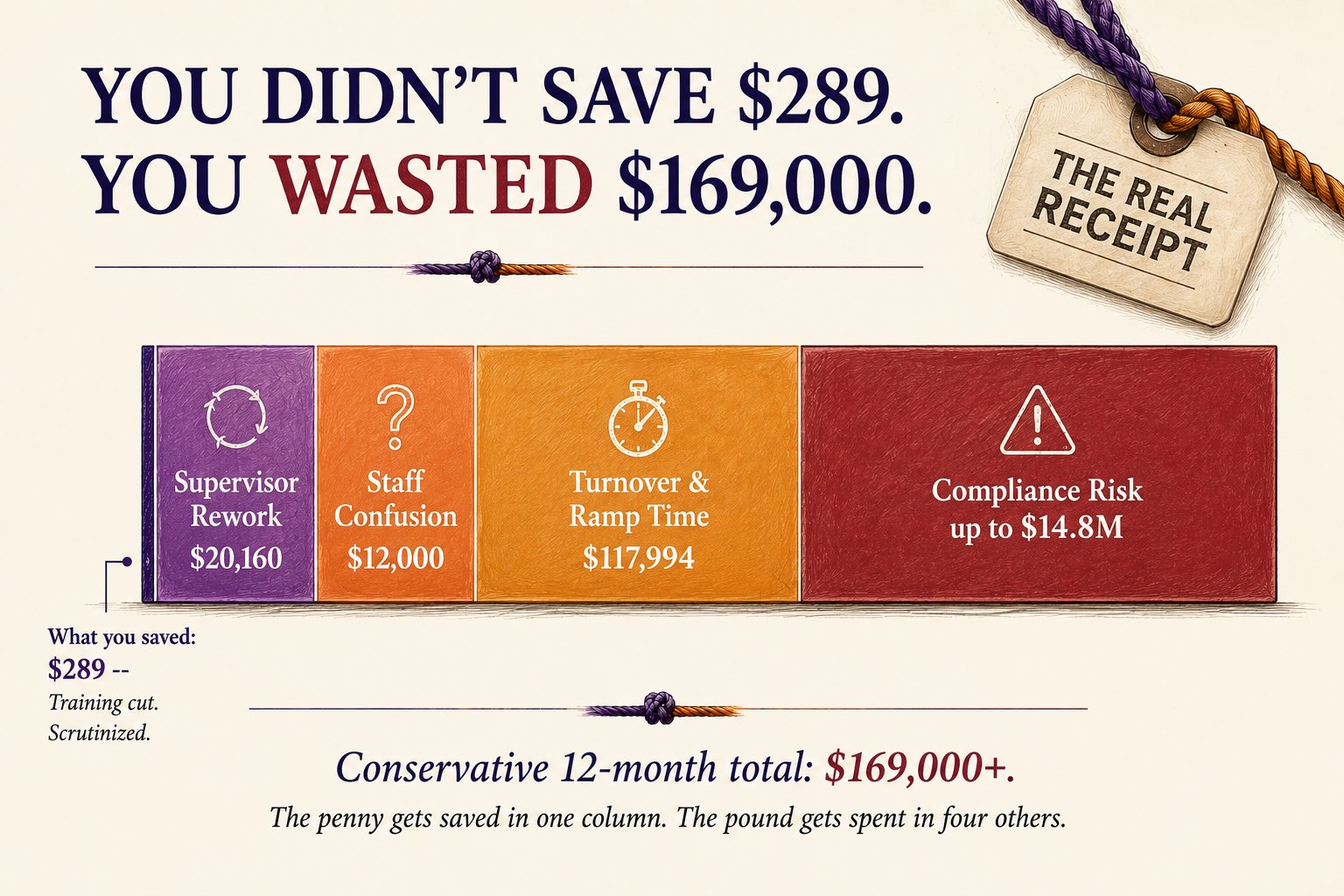 You didn't save $289. You wasted $169,000.